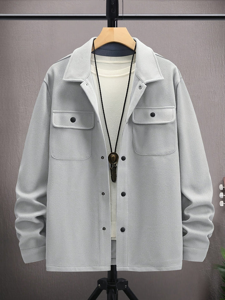 Casual Men's Jacket with Flap Pockets - Ruben-XS-State of Style