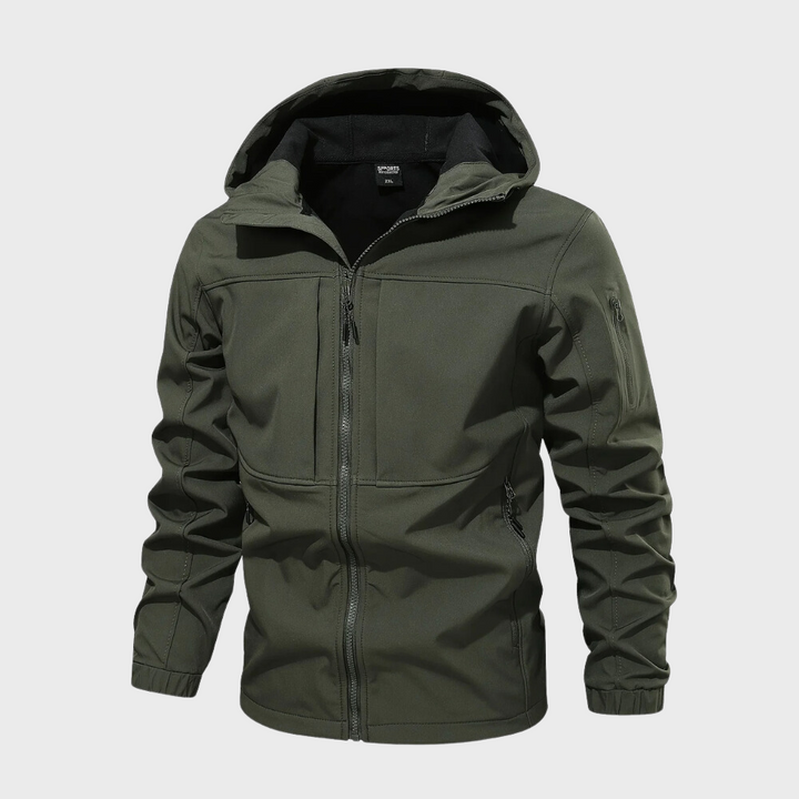 Casual Men's Jacket with Hood - Marco-Army Green-XS-State of Style