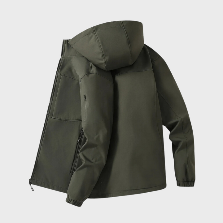 Casual Men's Jacket with Hood - Marco-Khaki-XS-State of Style