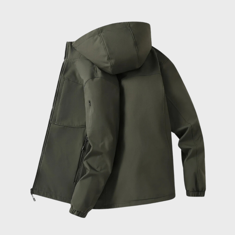 Casual Men's Jacket with Hood - Marco-Khaki-XS-State of Style