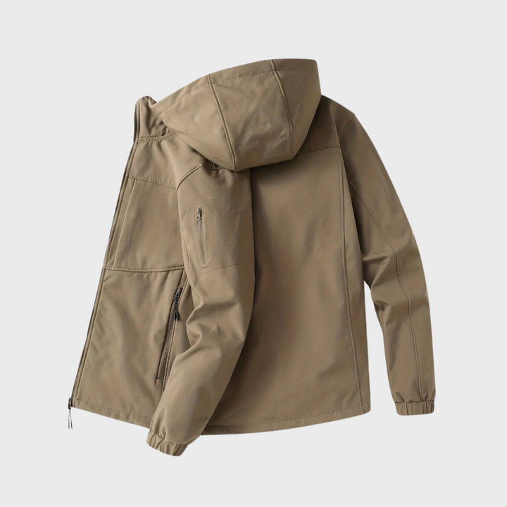 Casual Men's Jacket with Hood - Marco-Khaki-XS-State of Style