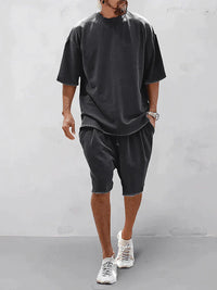 Casual men's sports set in loose-fit style – Cassian-Black-S-State of Style