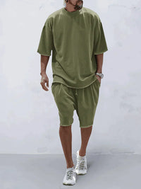 Casual men's sports set in loose-fit style – Cassian-Light grey-S-State of Style