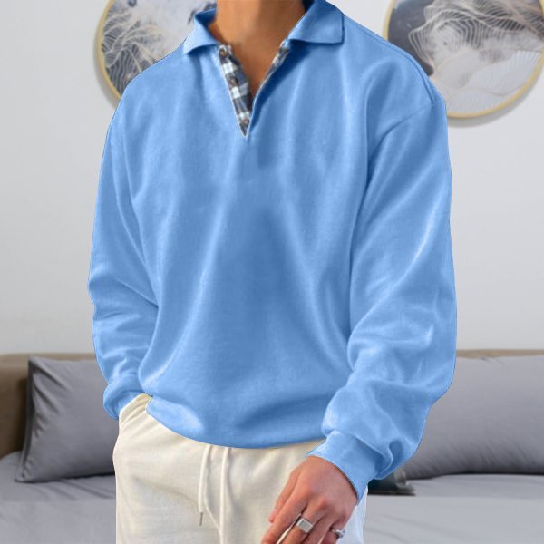 Casual Men's Sweater - Victor-Blue-S-State of Style