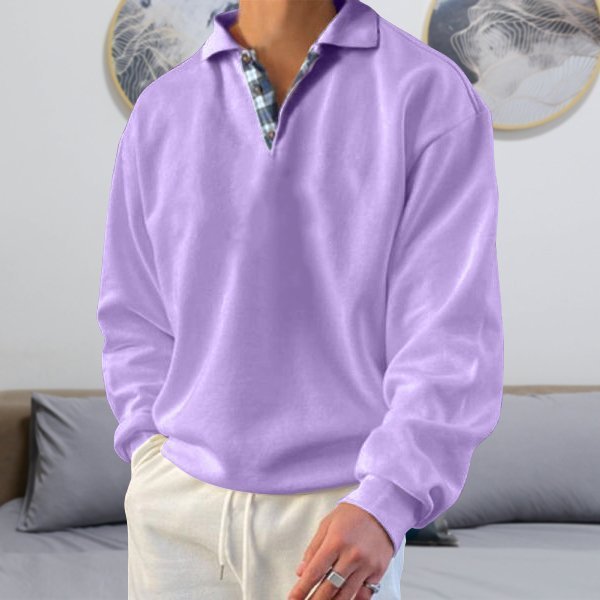 Casual Men's Sweater - Victor-Purple-S-State of Style