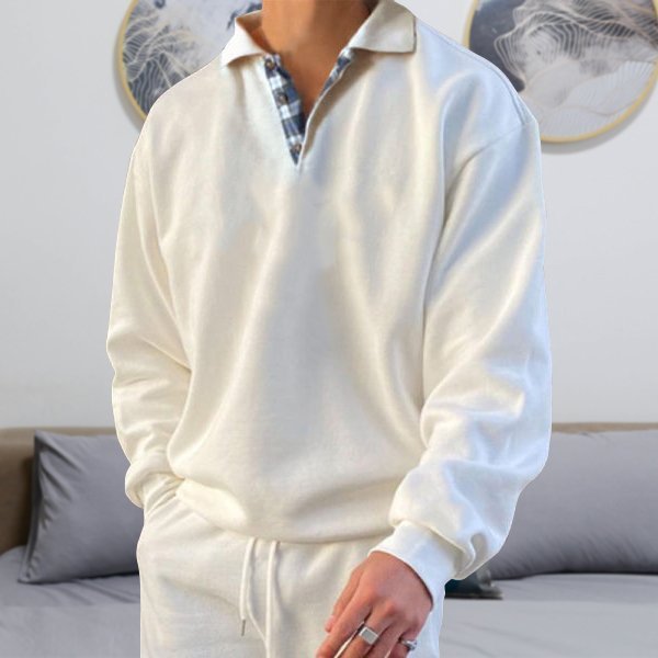 Casual Men's Sweater - Victor-White-S-State of Style
