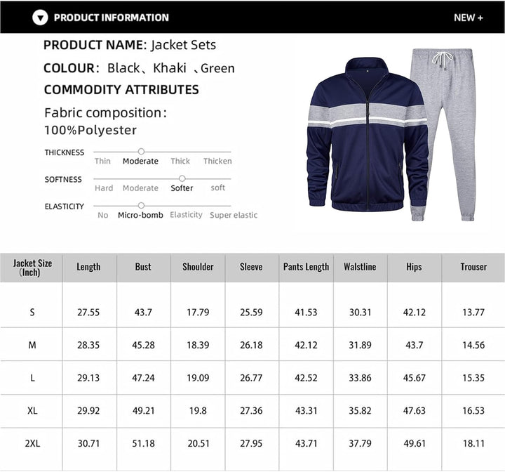 Casual Men's Tracksuit - Ryan-Black-S-State of Style