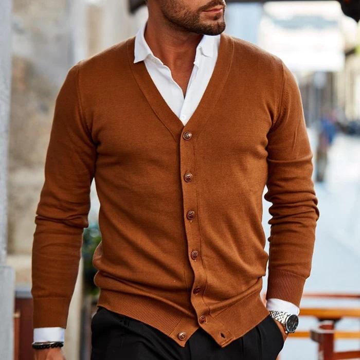 Casual Men's Vest - Ethan-Dark Brown-S-State of Style