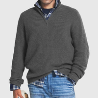 Casual Men's Zip Sweater - Max-Grey-S-State of Style