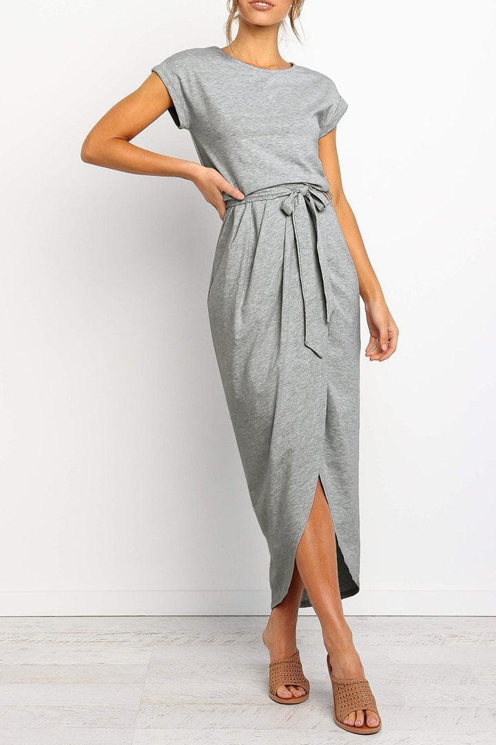 Casual midi dress - Isabella-Green-S-State of Style