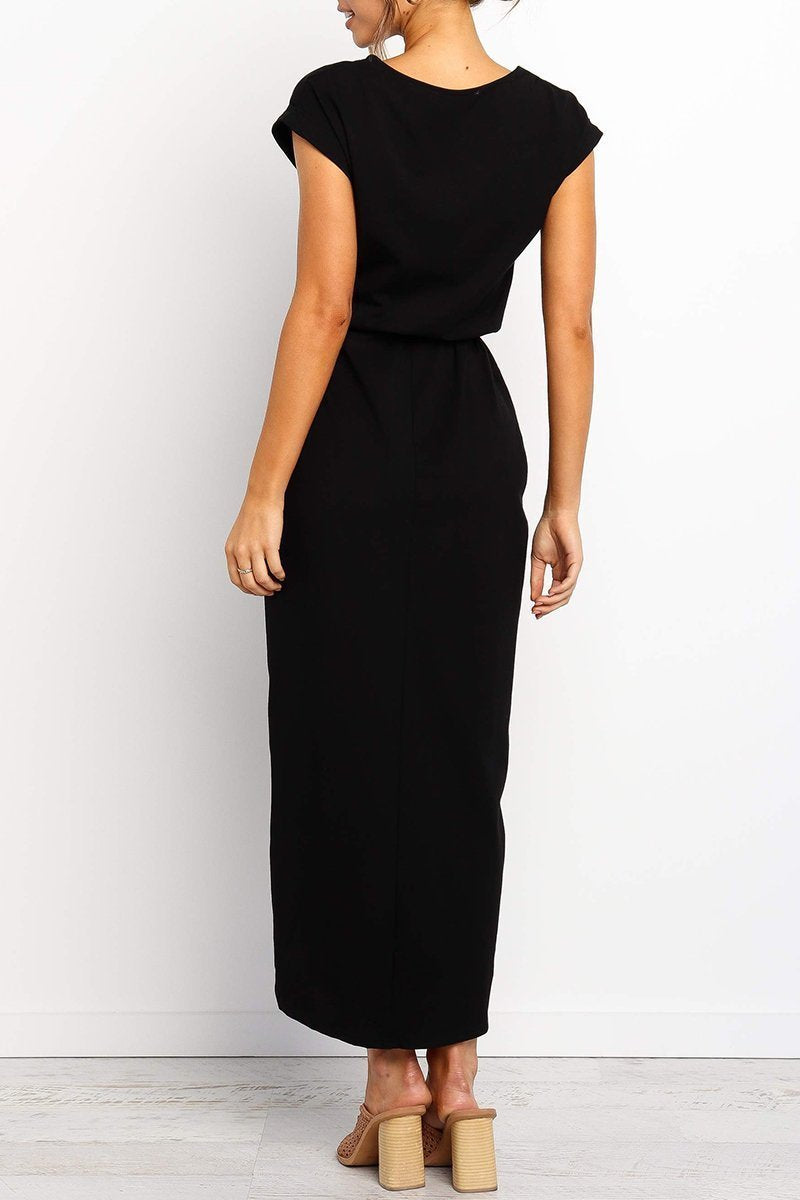 Casual midi dress - Isabella-Green-S-State of Style