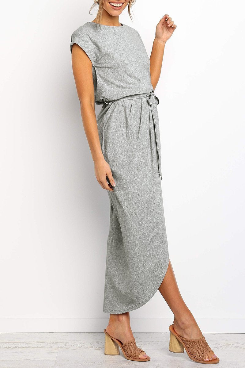 Casual midi dress - Isabella-Green-S-State of Style