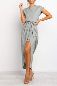 Casual midi dress - Isabella-Green-S-State of Style