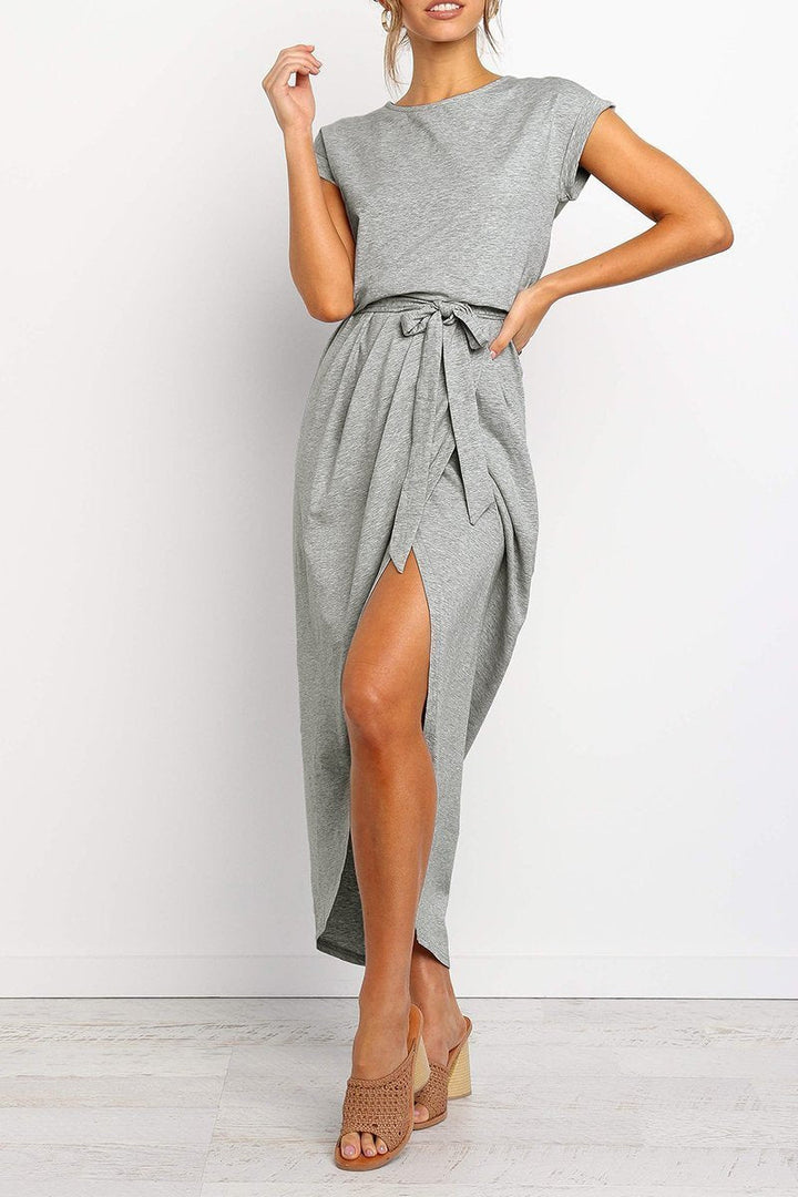 Casual midi dress - Isabella-Green-S-State of Style