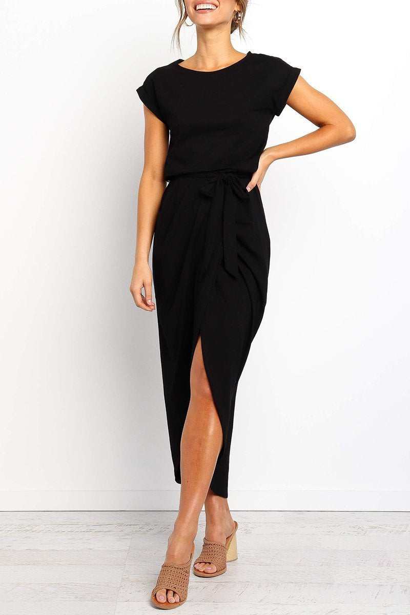 Casual midi dress - Isabella-Green-S-State of Style