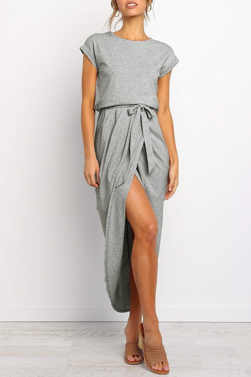 Casual midi dress - Isabella-Green-S-State of Style
