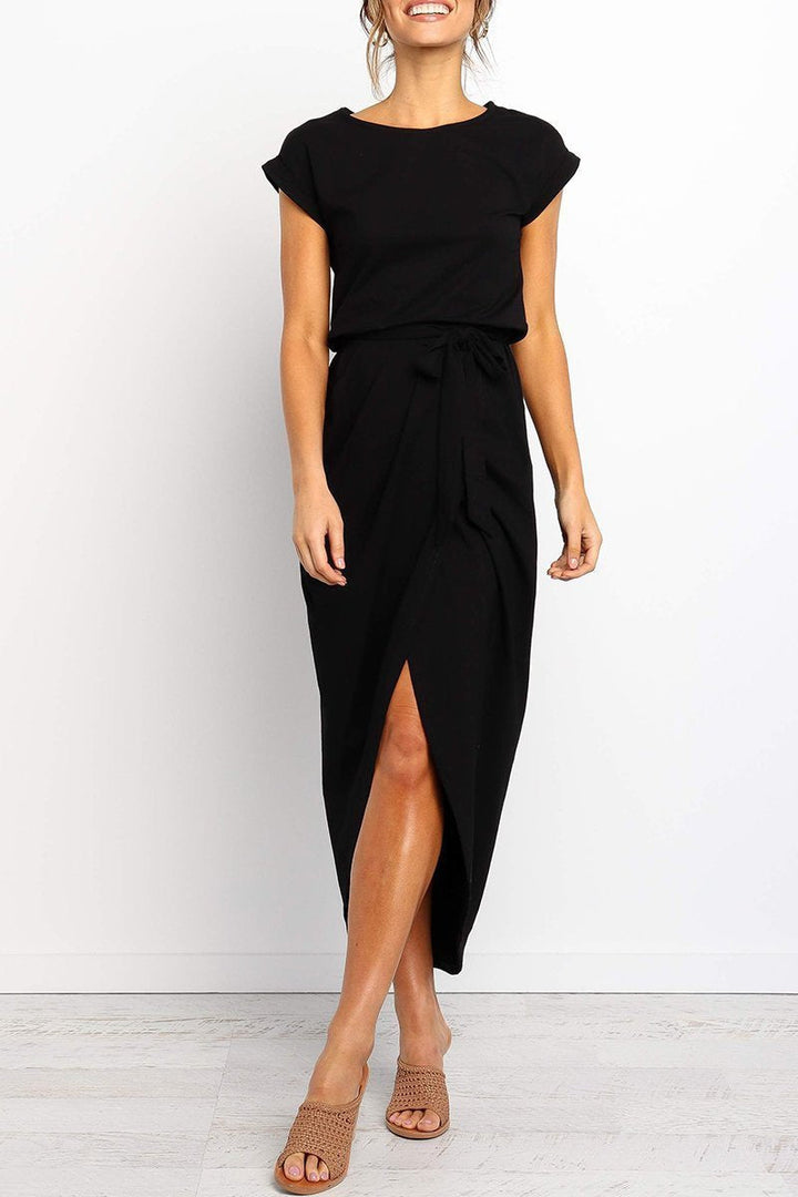 Casual midi dress - Isabella-Green-S-State of Style