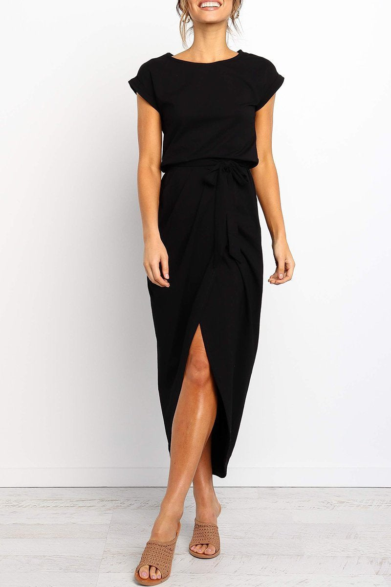 Casual midi dress - Isabella-Green-S-State of Style