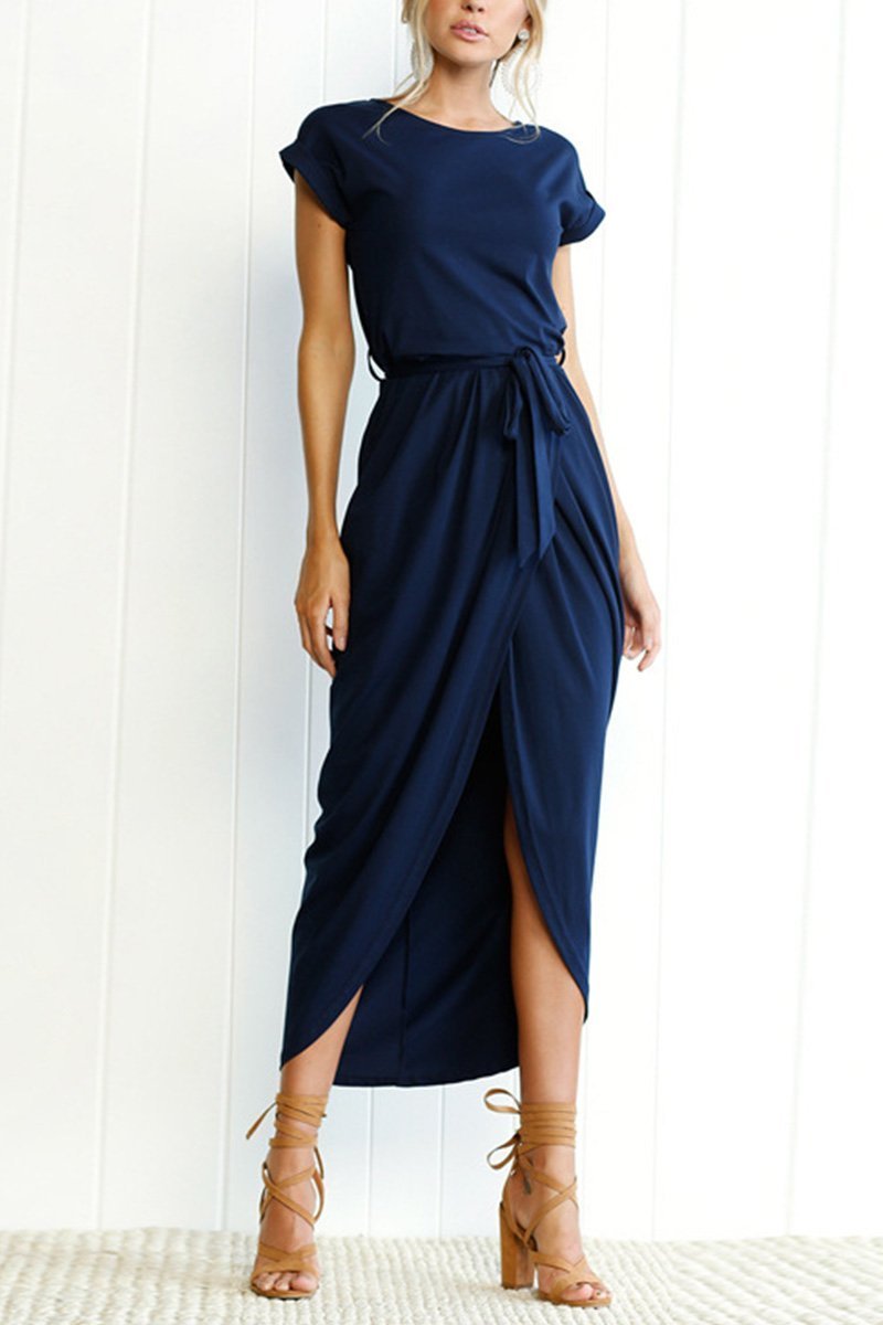 Casual midi dress - Isabella-Green-S-State of Style
