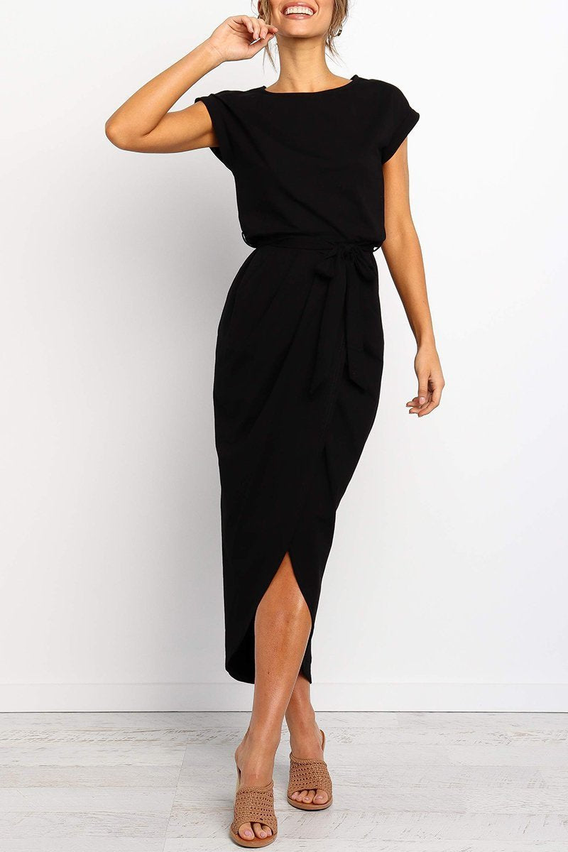 Casual midi dress - Isabella-Green-S-State of Style