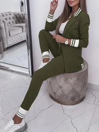 Casual Streetwear Striped Set - Sophie-Pink-M-State of Style