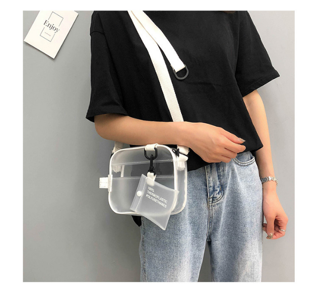 Casual Transparent Bag | Trendy & Versatile Clear Handbag-State of Style
