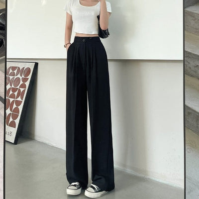 Casual Versatile Ladies' Trousers - Lunessa-Black-XS-State of Style