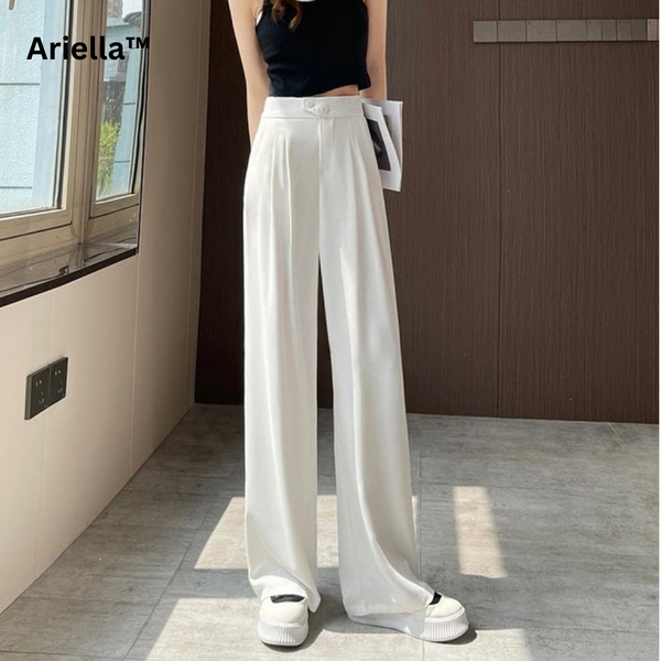 Casual Versatile Ladies' Trousers - Lunessa-White-XS-State of Style