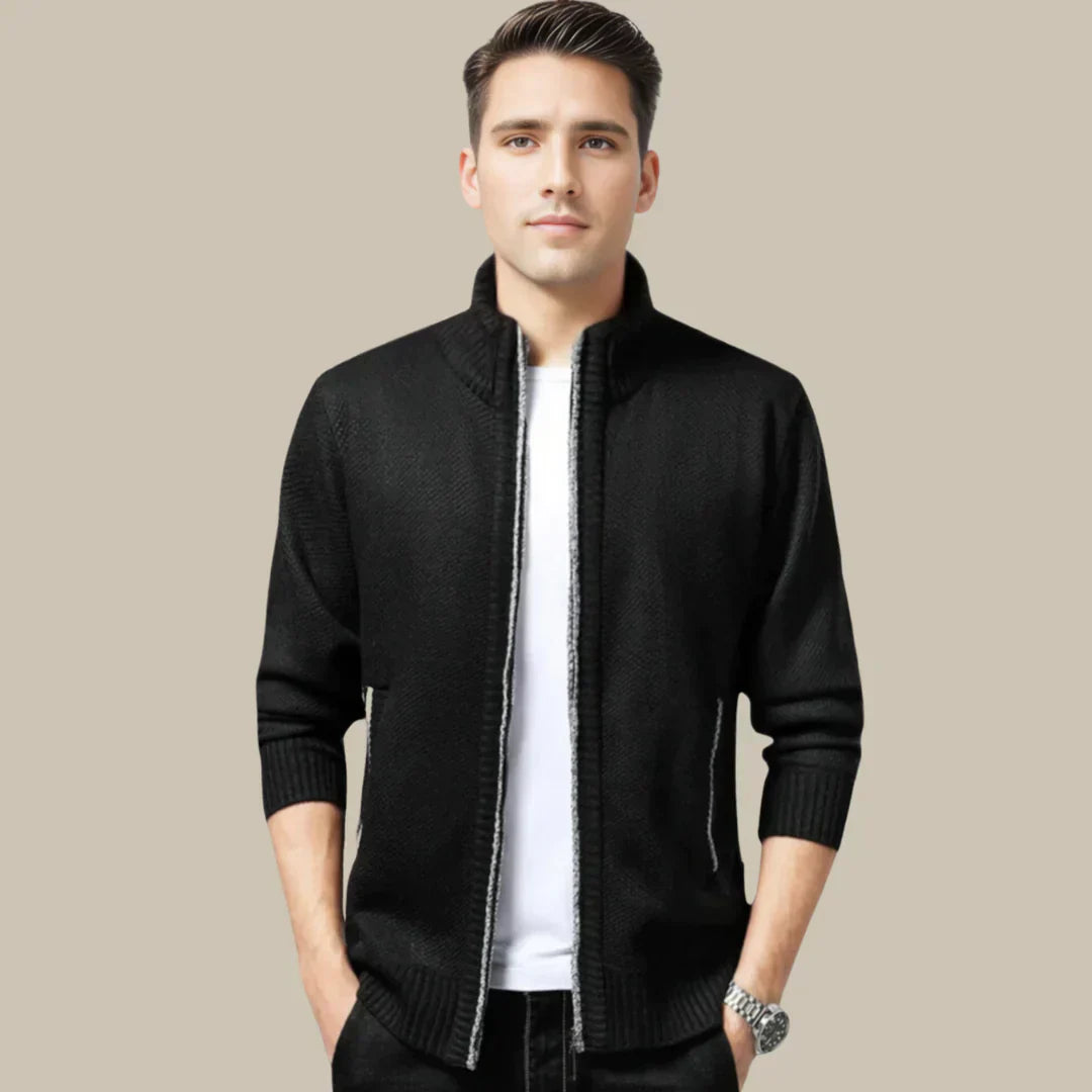 Casual Vest with Zip - Blake-Black-S-State of Style