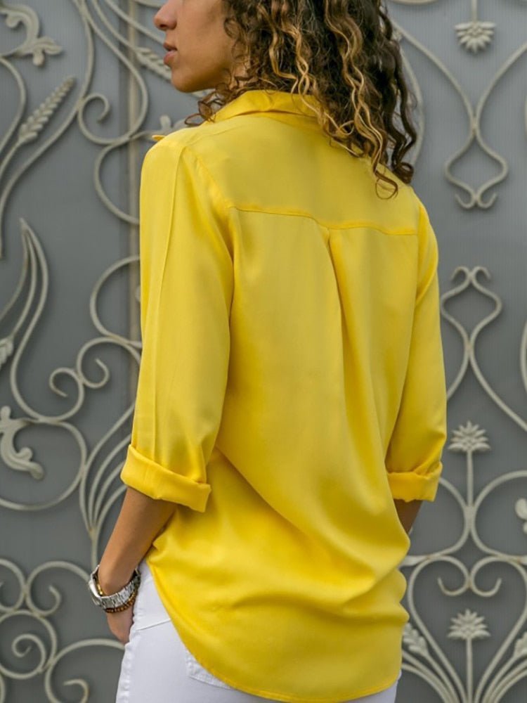Casual Women's Blouse with Timeless Style - Mira-Light blue-S-State of Style