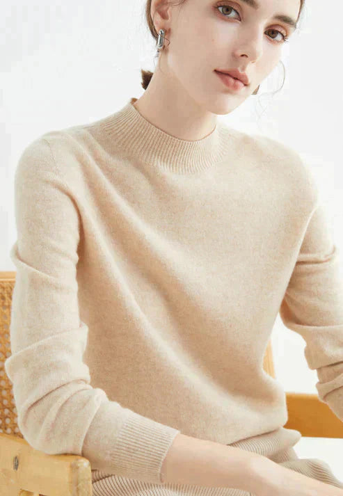 Casual Women's Sweater - Livia-Beige-M-State of Style