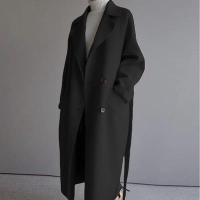 Casual Wool Jacket - Isabella-Black-S-State of Style