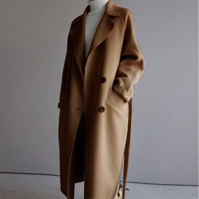 Casual Wool Jacket - Isabella-Brown-S-State of Style