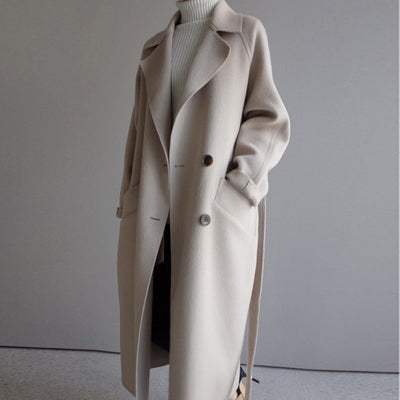 Casual Wool Ladies Jacket - Isabella-Beige-S-State of Style