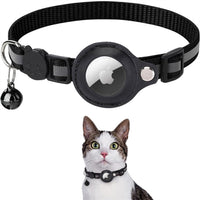 Cat Collar with Safety Buckle - Milo-Without GPS tracker-Black-State of Style