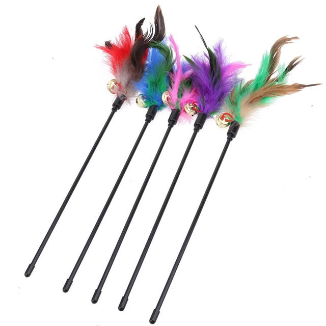Cat Toys with Feathers (5 Pieces) - FeatherChase-Set type 2-State of Style