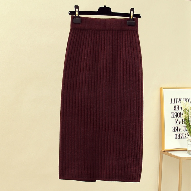 Catheline Skirt I Women's Skirt-Burgundy-S-State of Style