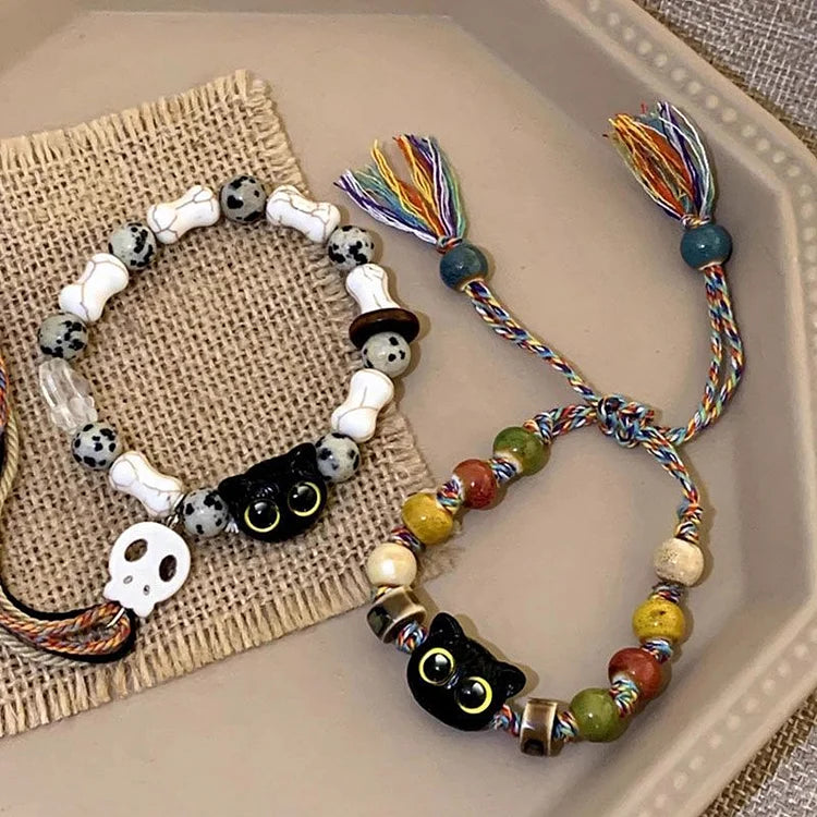 Cats and Skull Bracelet - Selina-Kittens-State of Style