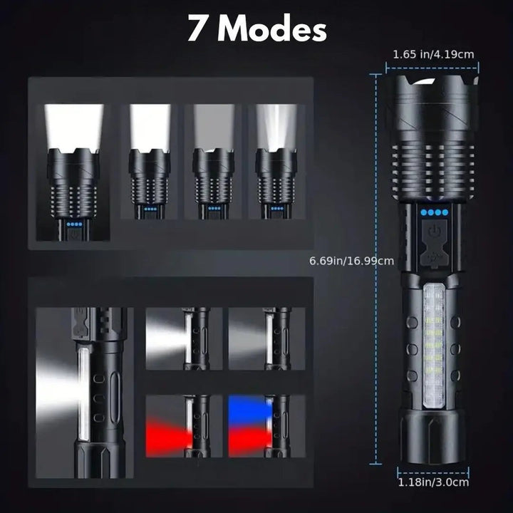 PowerBeam Military Torch with 5000 Lumens-State of Style