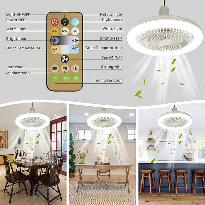 Ceiling Fan with Light - CoolLight-State of Style