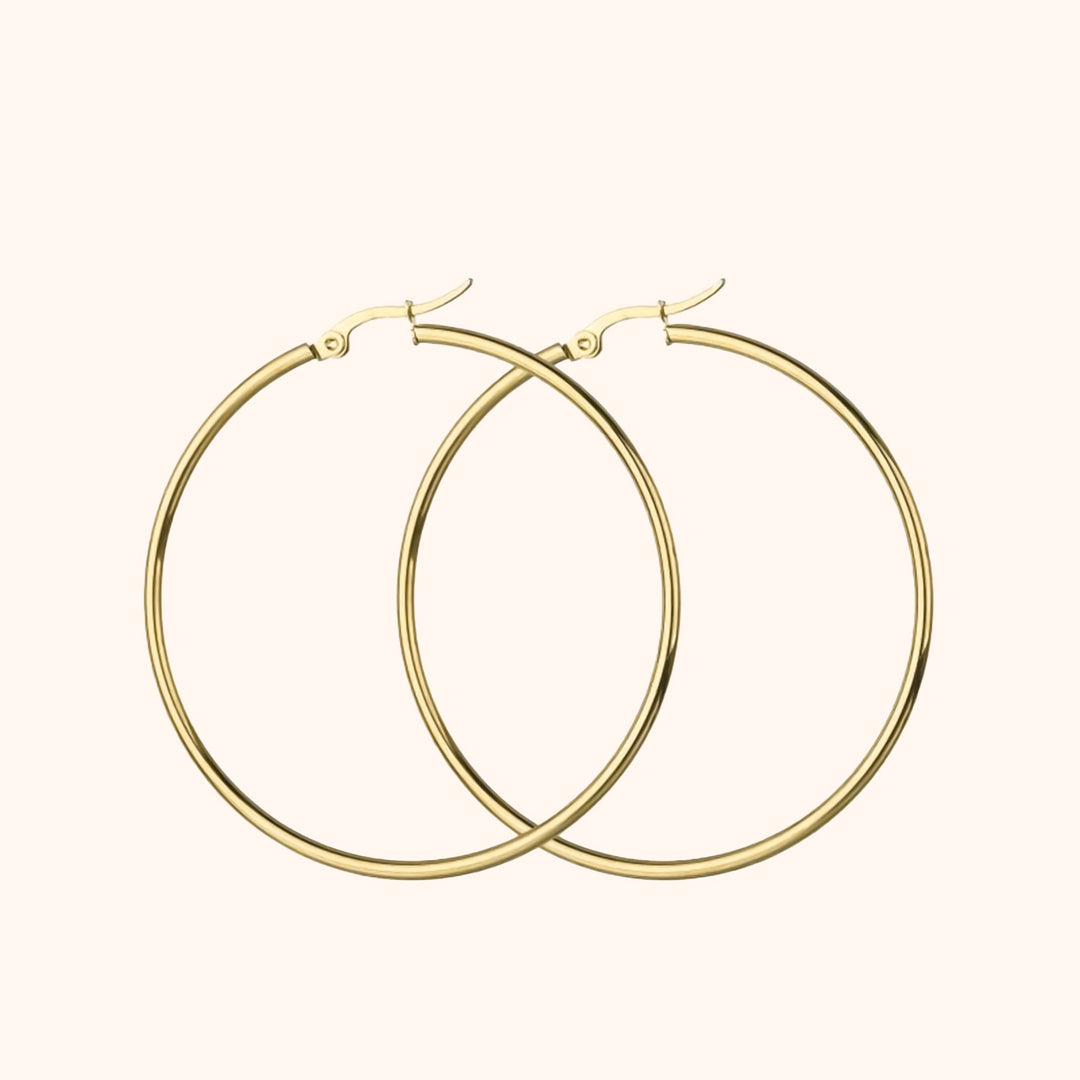 Celeste Hoop Earrings-20 mm-Gold-State of Style