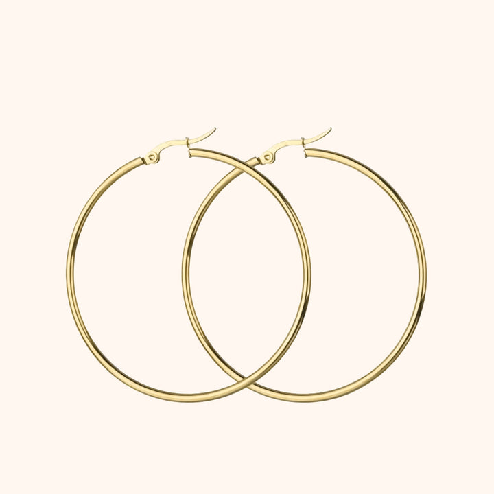 Celeste Hoop Earrings-20 mm-Gold-State of Style