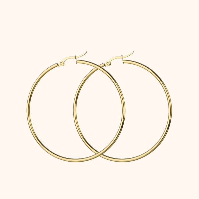 Celeste Hoop Earrings-20 mm-Gold-State of Style