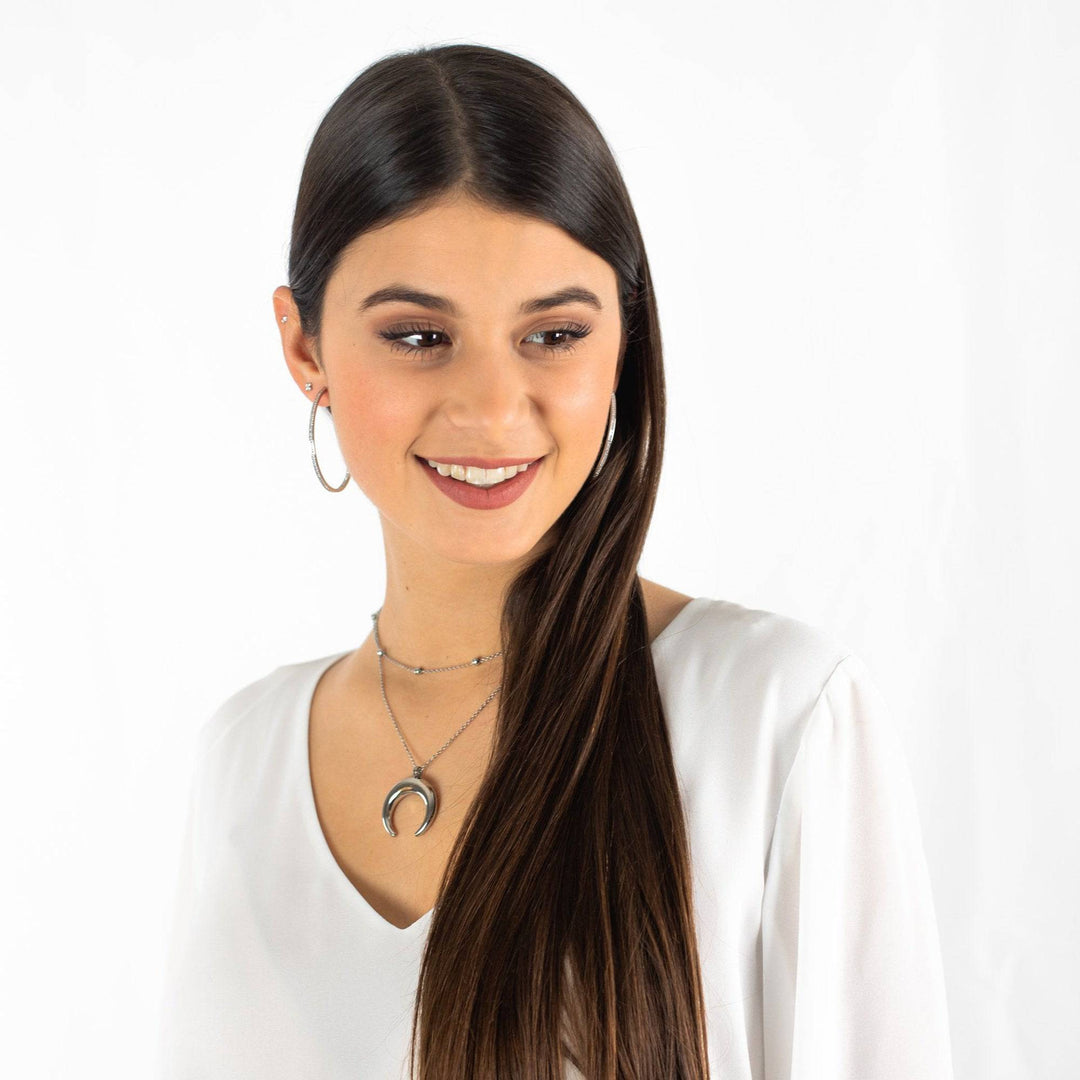Celeste Hoop Earrings-20 mm-Silver-State of Style