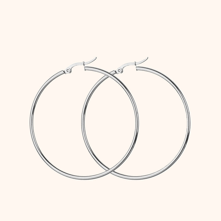 Celeste Hoop Earrings-20 mm-Silver-State of Style