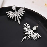 Celeste Silver Angel Wing Stud Earrings-State of Style