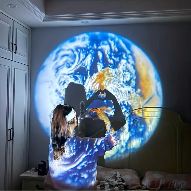 CelestiaGlow Earth and Moon Projector Lamp-Earth-State of Style