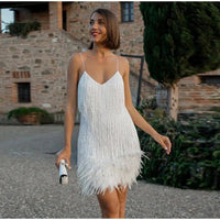 Celina Glamorous Cocktail Dress-White-S-State of Style