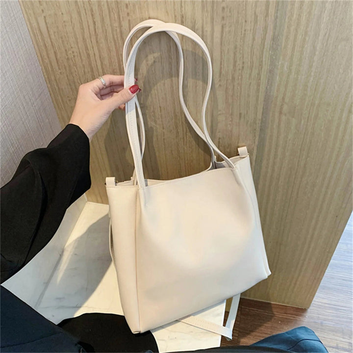 Celine Traditional Bag – Stylish PU Leather Shoulder & Crossbody Bag-White-State of Style