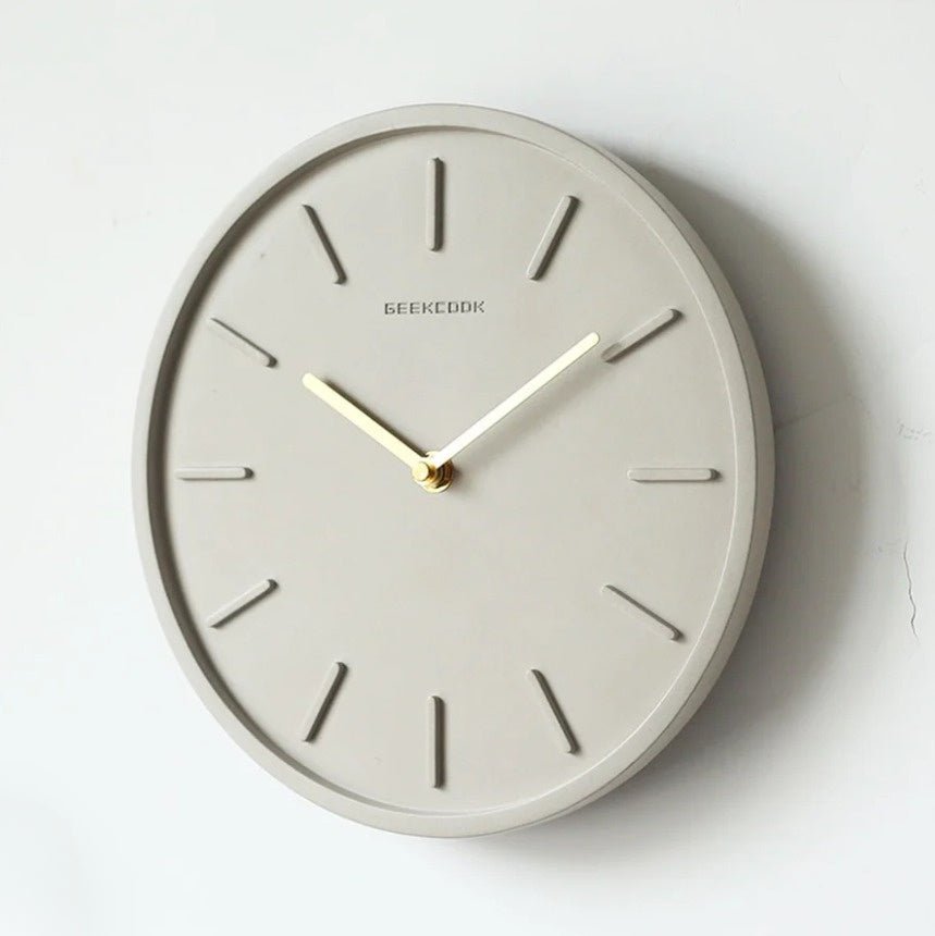 Cement Wall Clock with Metal Pendulum - Tundra-Style C-State of Style